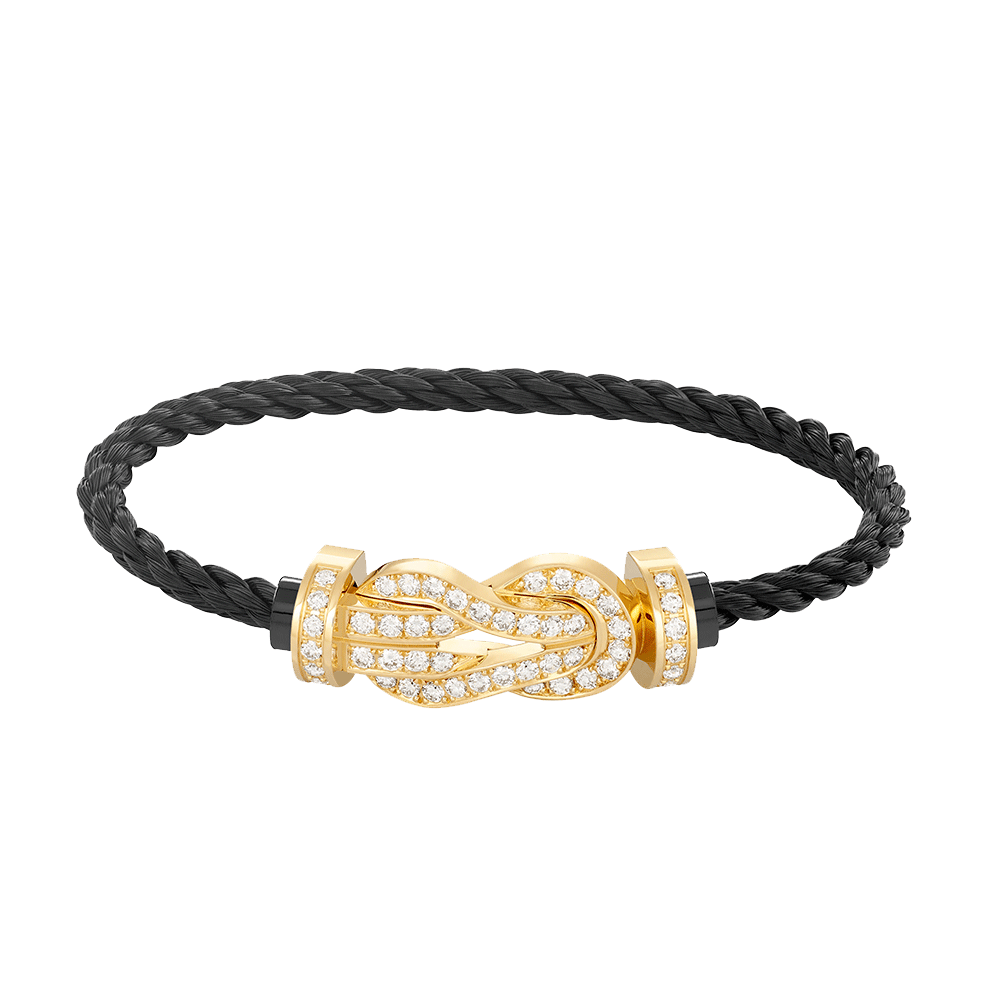 ¡®Loco¡¯CHANCE LARGE 8 FIGURE BUCKLE FULLDIAMOND BRACELET GOLD