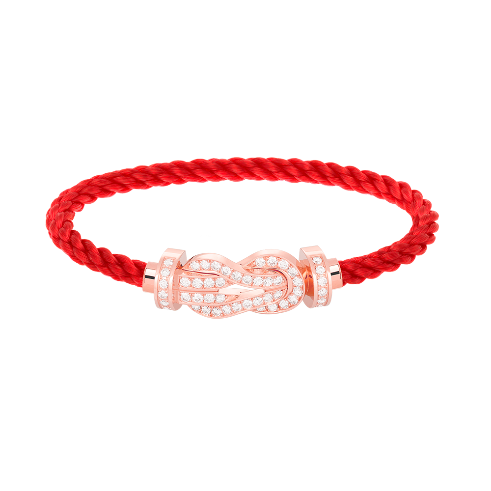 ¡®Loco¡¯CHANCE LARGE 8 FIGURE BUCKLE FULL DIAMOND BRACELET ROSE GOLD