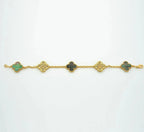 [Loco]New CLOVER 5 MOTIF GRAY MOP BRACELET COLLECTION