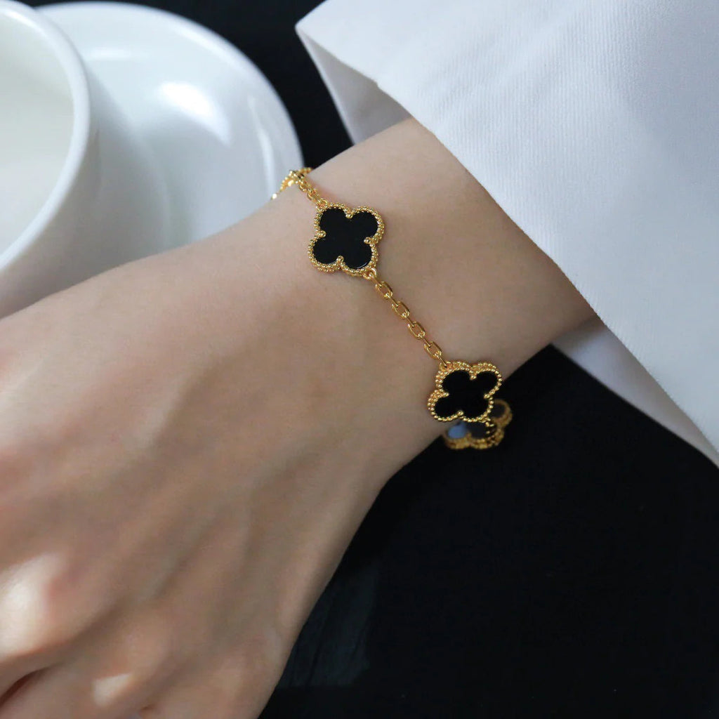 [Loco]New CLOVER 5 MOTIF ONYXS BRACELET COLLECTION