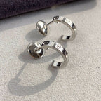 ¡®Loco¡¯LOVE EARRINGS 2.65MM SILVER