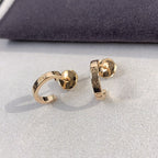¡®Loco¡¯LOVE EARRINGS 2.65MM PINK GOLD