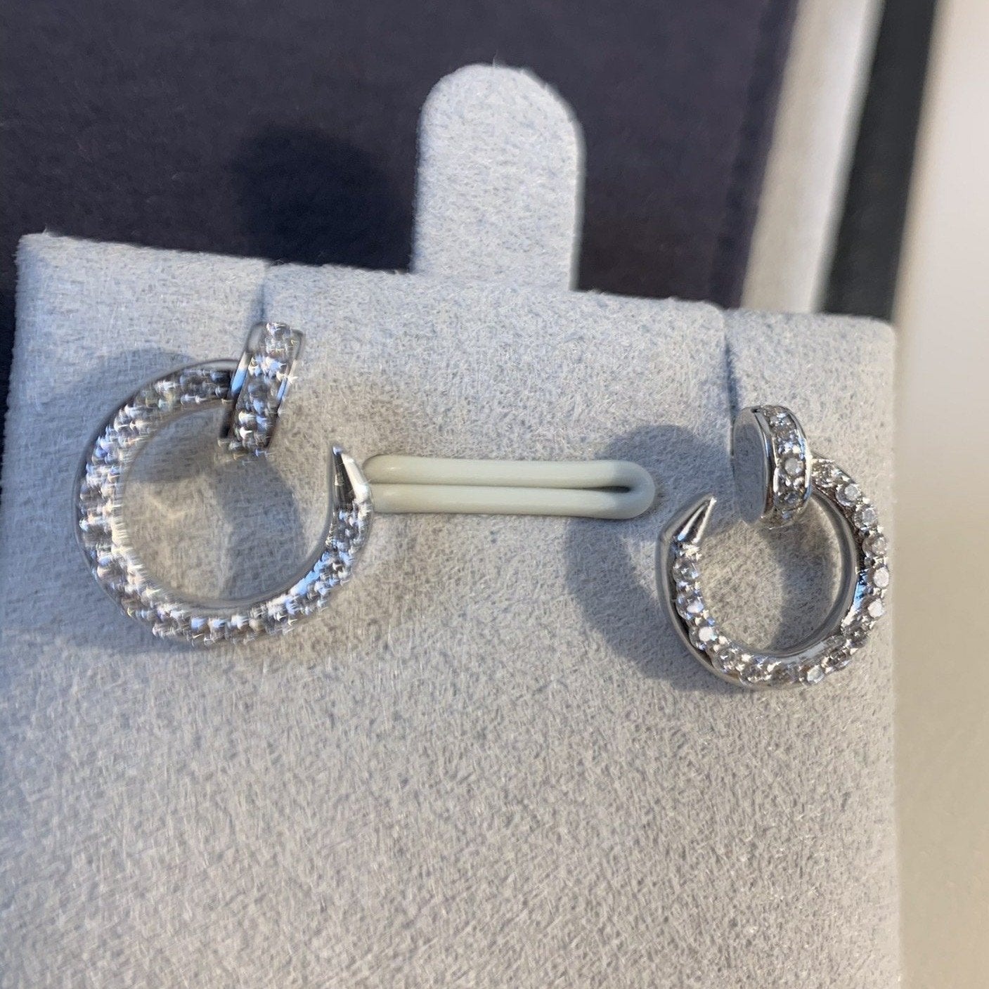 ¡®Loco¡¯JUSTE EARRINGS SILVER DIAMONDS