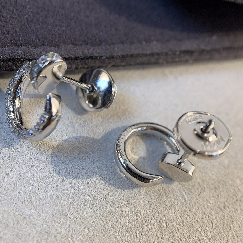 ¡®Loco¡¯JUSTE EARRINGS SILVER DIAMONDS