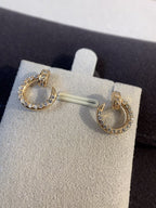 ¡®Loco¡¯JUSTE EARRINGS GOLD DIAMONDS