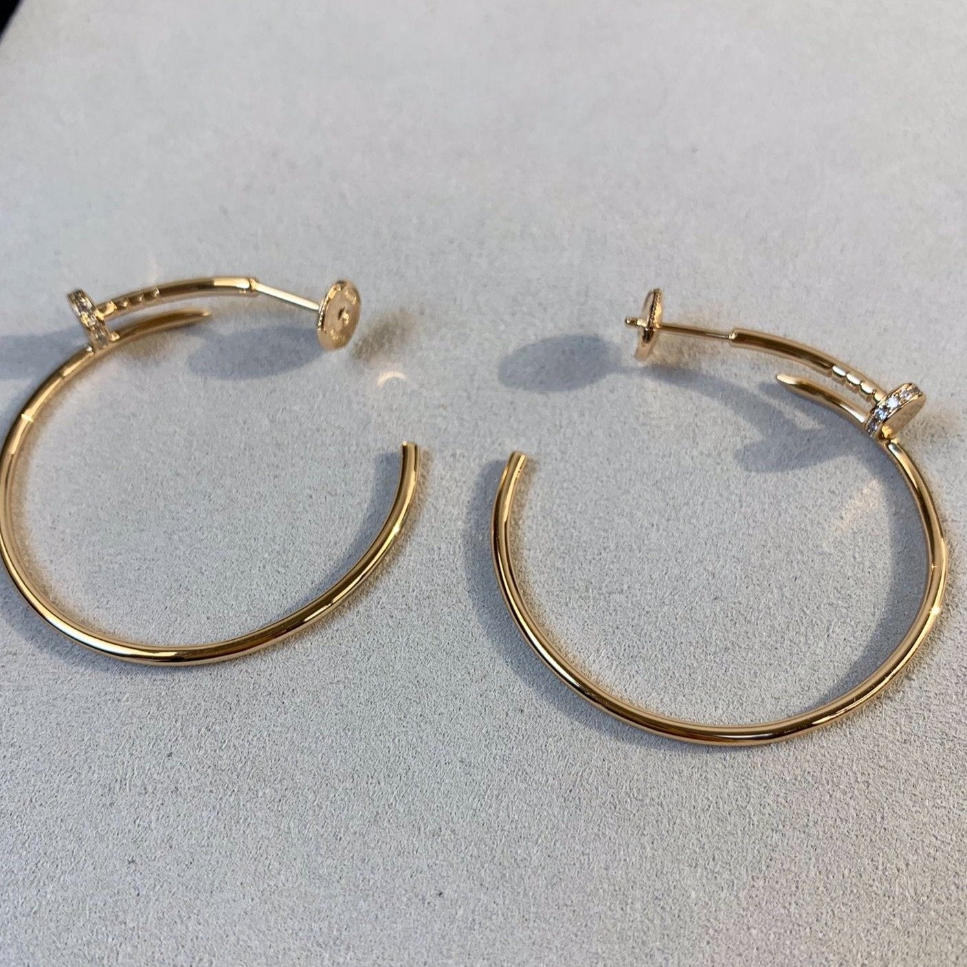 ¡®Loco¡¯JUSTE EARRINGS GOLD DIAMONDS 1.8MM