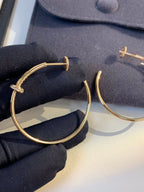 ¡®Loco¡¯JUSTE EARRINGS GOLD DIAMONDS 1.8MM