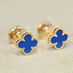 ¡®Loco¡¯CLOVER MINI 9.5MM TURQUOISE EARRINGS