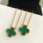 ¡®Loco¡¯CLOVER 15MM MALACHITE SINGLE FLOWER  NECKLACE