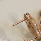 ¡®Loco¡¯CLOVER MEDIUM 1 MOTIFS FUll DIAMOND EARRINGS
