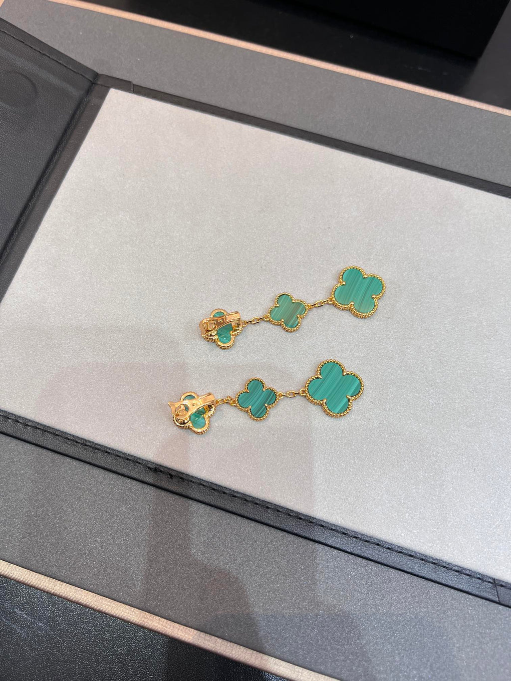 ¡®Loco¡¯CLOVER MALACHITE 3 MOTIFS GOLD