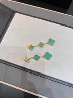 ¡®Loco¡¯CLOVER MALACHITE 3 MOTIFS GOLD
