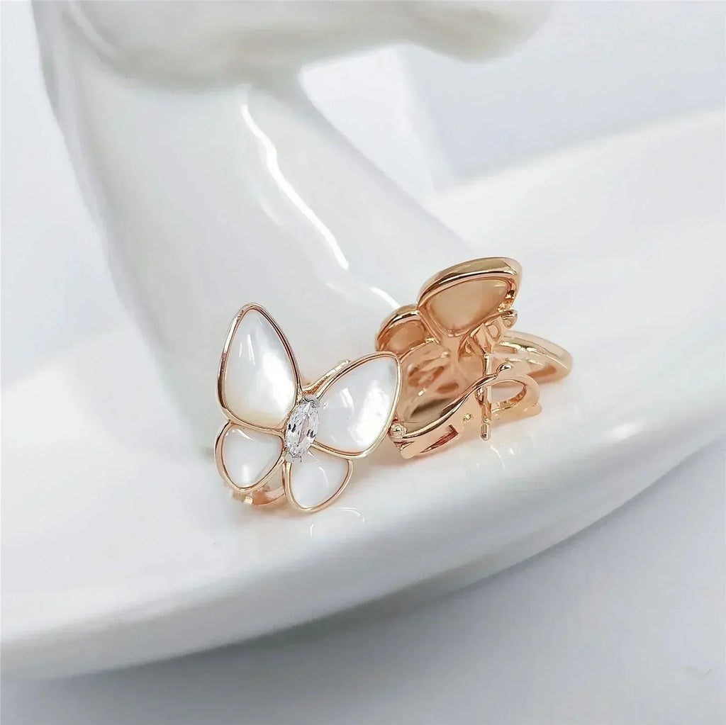 ¡®Loco¡¯BUTTERFLY MOP DIAMOND EARRINGS