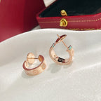 ¡®Loco¡¯LOVE EARRINGS 5.7MM 2 DIAMONDS