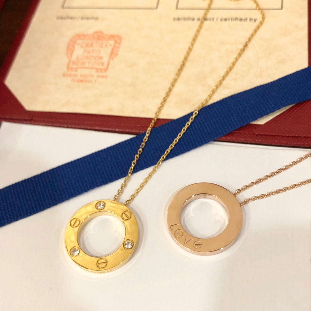 ¡®Loco¡¯LOVE NECKLACE 16MM 3 DIAMONDS