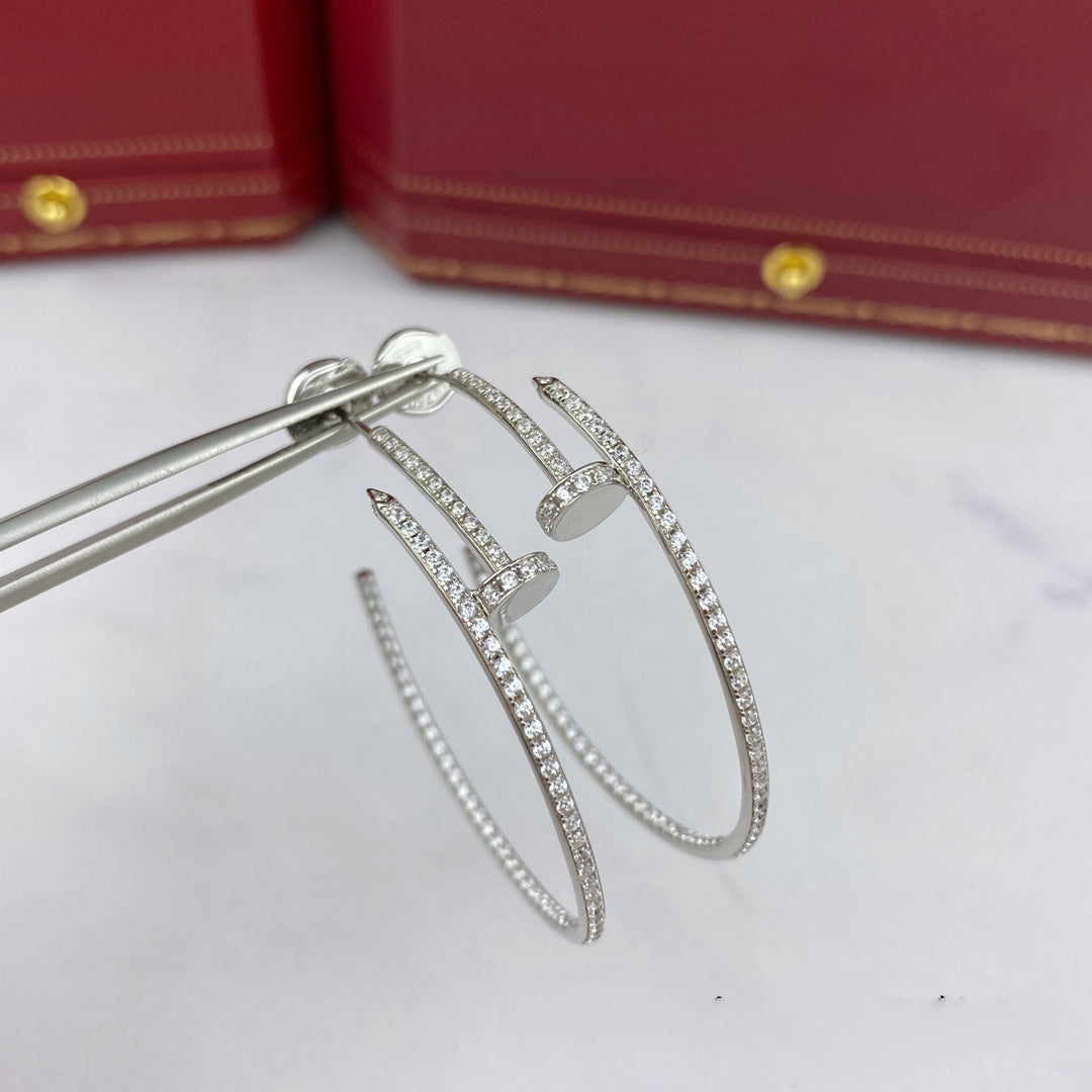 ¡®Loco¡¯JUSTE EARRINGS FULL DIAMONDS 1.8MM