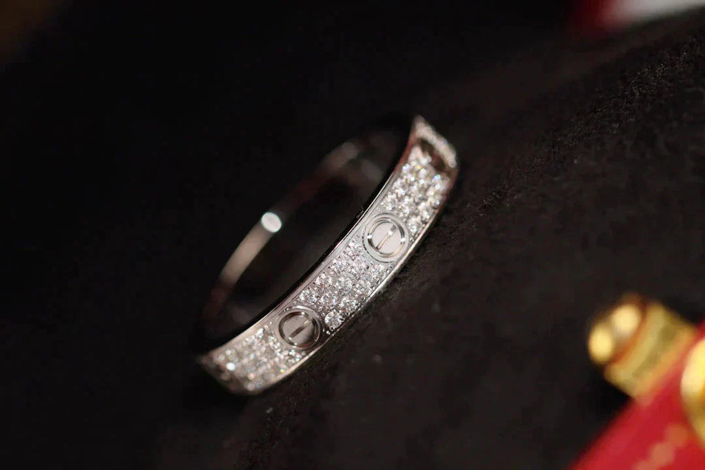 ¡®Loco¡¯LOVE RING 3.6MM DIAMOND PAVED