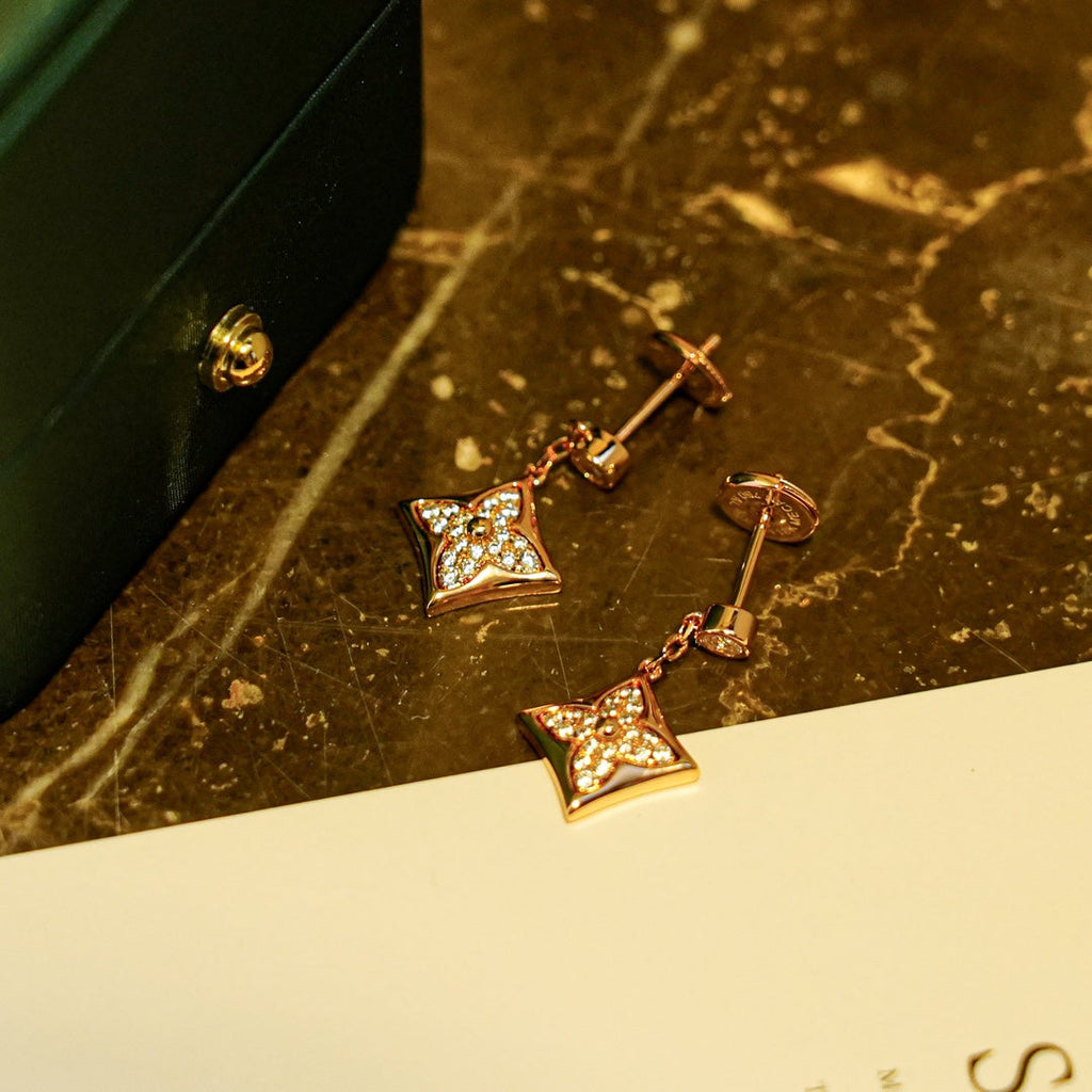 ¡®Loco¡¯STAR DIAMONDS EARRINGS GOLD