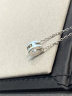 ¡®Loco¡¯POP H LIGHT BLUE NECKLACE