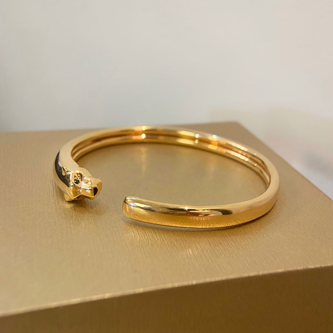 ¡®Loco¡¯PANTHERE GOLD OPEN BRACELET