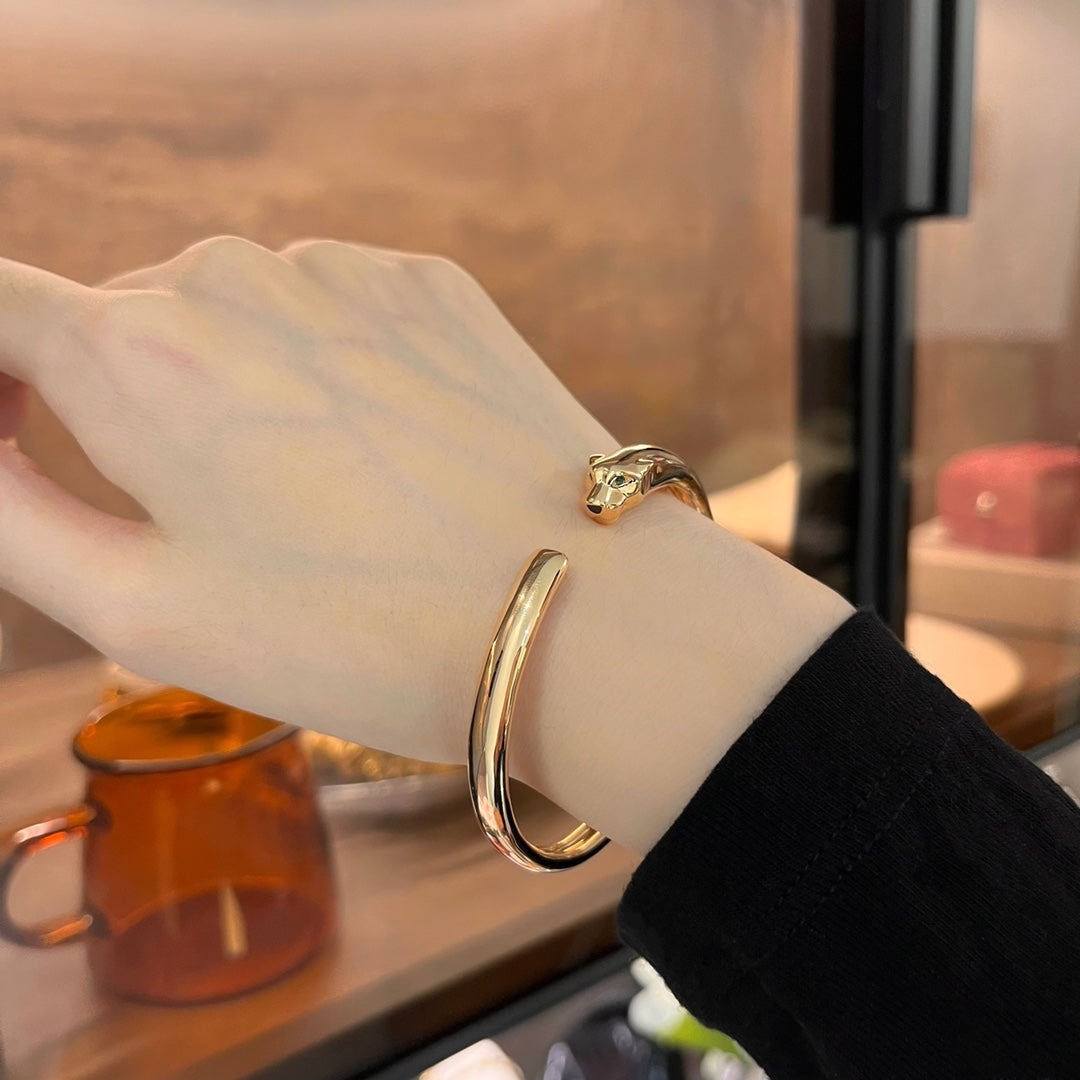 ¡®Loco¡¯PANTHERE GOLD OPEN BRACELET