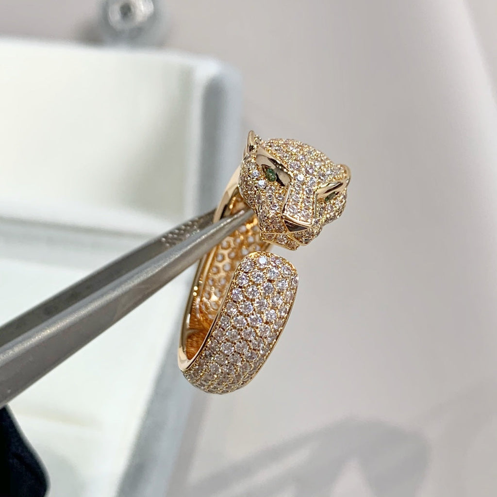 ¡®Loco¡¯PANTHERE PINK GOLD DIAMOND RING