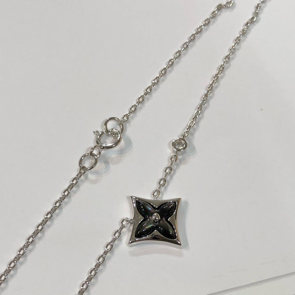 ¡®Loco¡¯STAR BLACK MOP NECKLACE