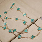 ¡®Loco¡¯CLOVER 20 MOTIFS MALACHITE GOLD