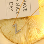 ¡®Loco¡¯VOLT SILVER DIAMOND PEDANT NECKLACE