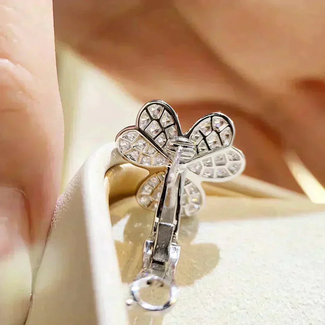 ¡®Loco¡¯CLOVER COMOS DIAMOND EARRINGS SILVER
