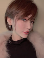 ¡®Loco¡¯DOUBLE STAR PINK GOLD MOP DROP EARRINGS