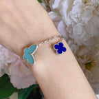 ¡®Loco¡¯LUCKY SPRING SILVER BRACELET 4 MOTIF