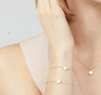 ¡®Loco¡¯CLOVER MINI 9.5MM WHITE MOTHER-OF-PEARL NECKLACE