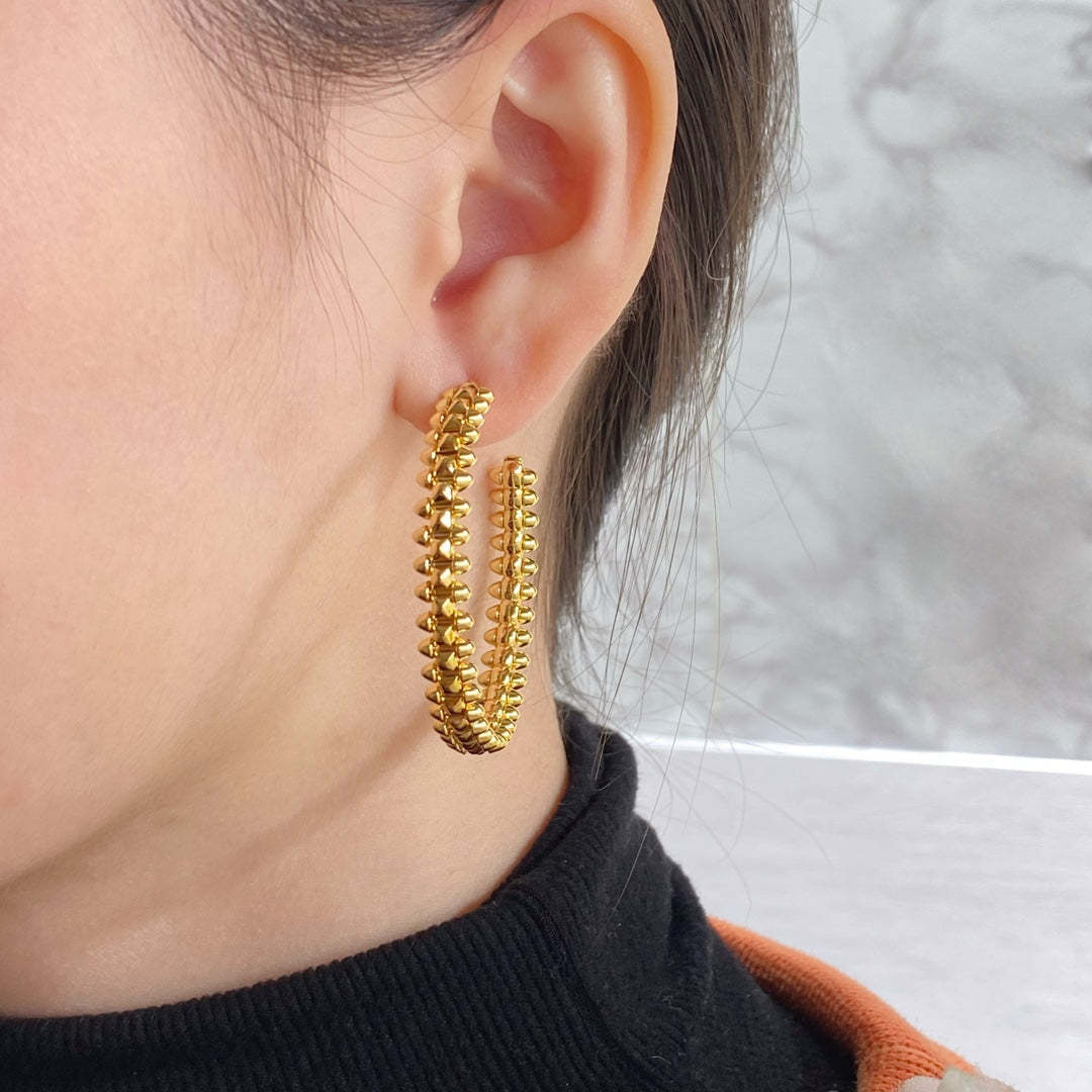 ¡®Loco¡¯CLASH LARGE HOOP EARRINGS