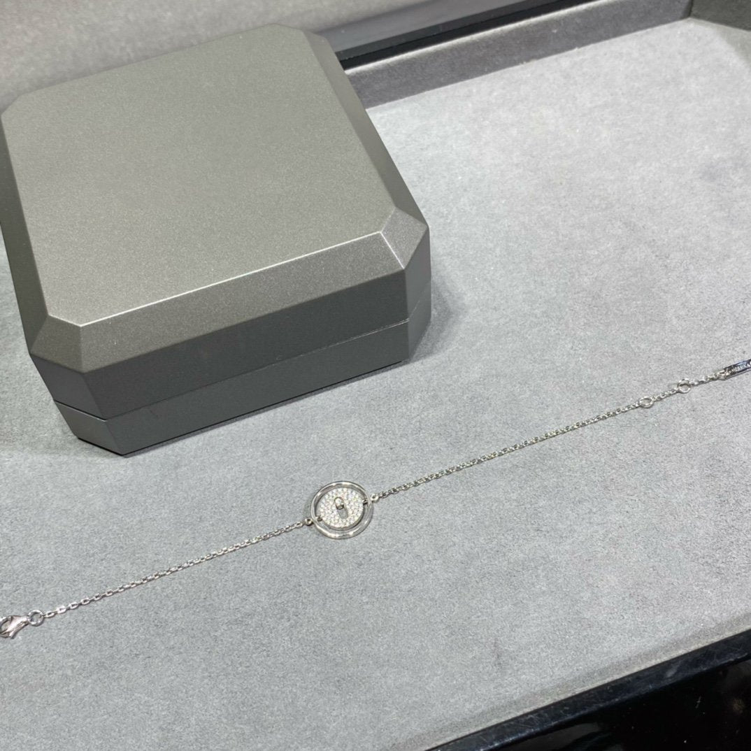 [Loco jewelrys]LUCKY MOVE DIAMOND PAVED BRACELET