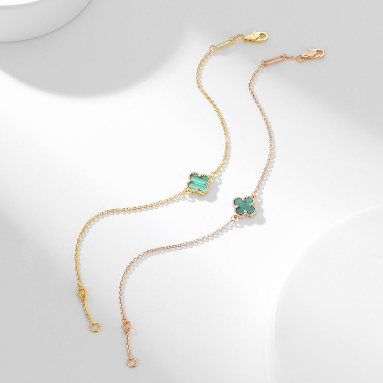 ¡®Loco¡¯CLOVER BRACELET MALACHITE 1 MOTIF