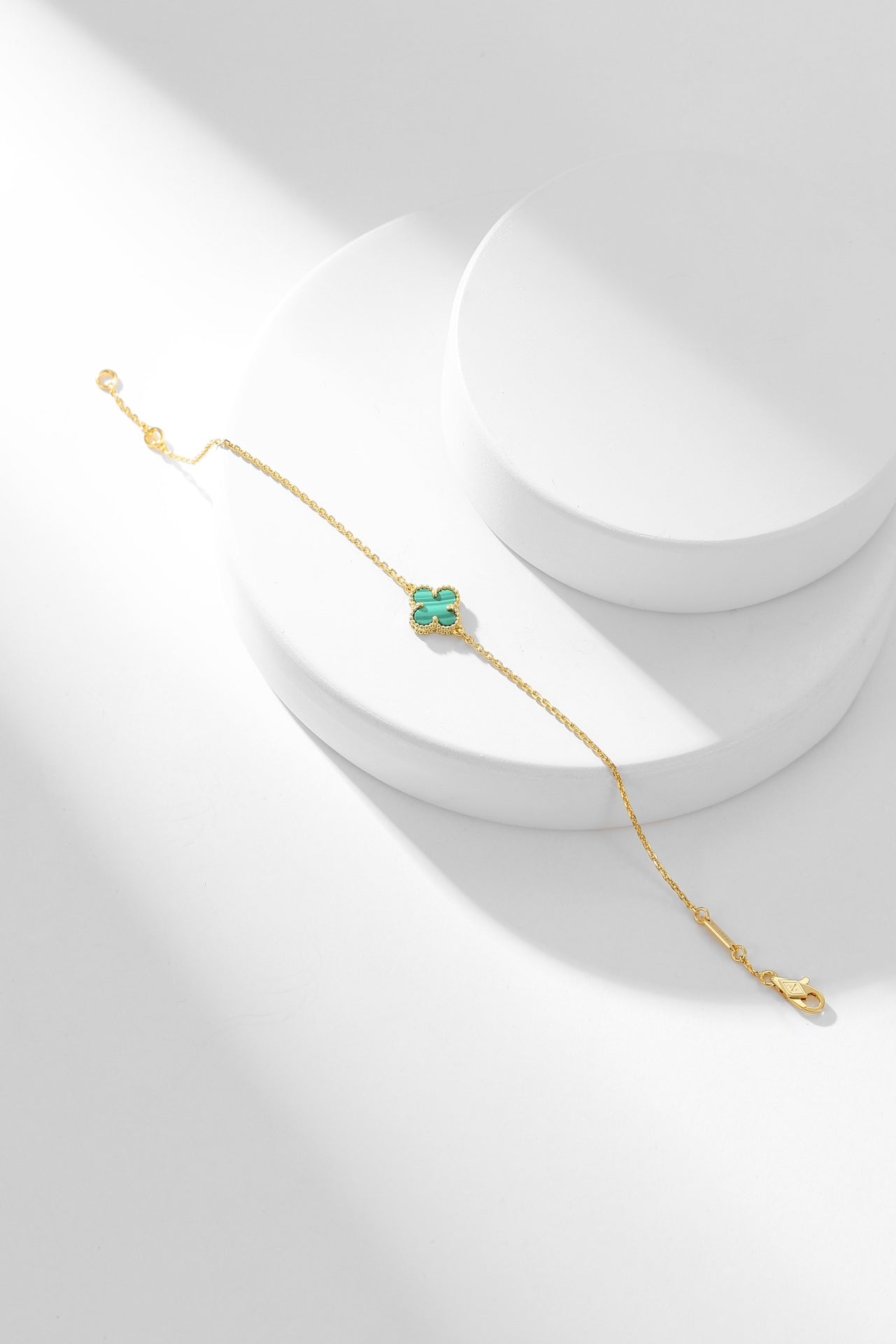 ¡®Loco¡¯CLOVER BRACELET MALACHITE 1 MOTIF