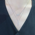 [Loco jewelrys]MOVE 2 ROW DIAMOND NECKLACE