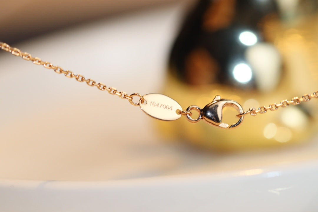 ¡®Loco¡¯JEUX MALACHITE 1 DIAMOND PINK GOLD NECKLACE