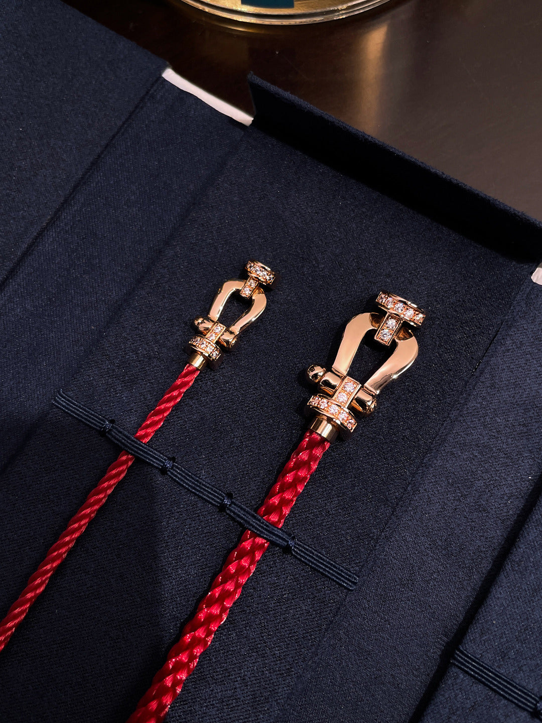 ¡®Loco¡¯FORCE 10 HALF DIAMOND PINK GOLD RED CORDERI LARGE AND MEDIUM MODEL