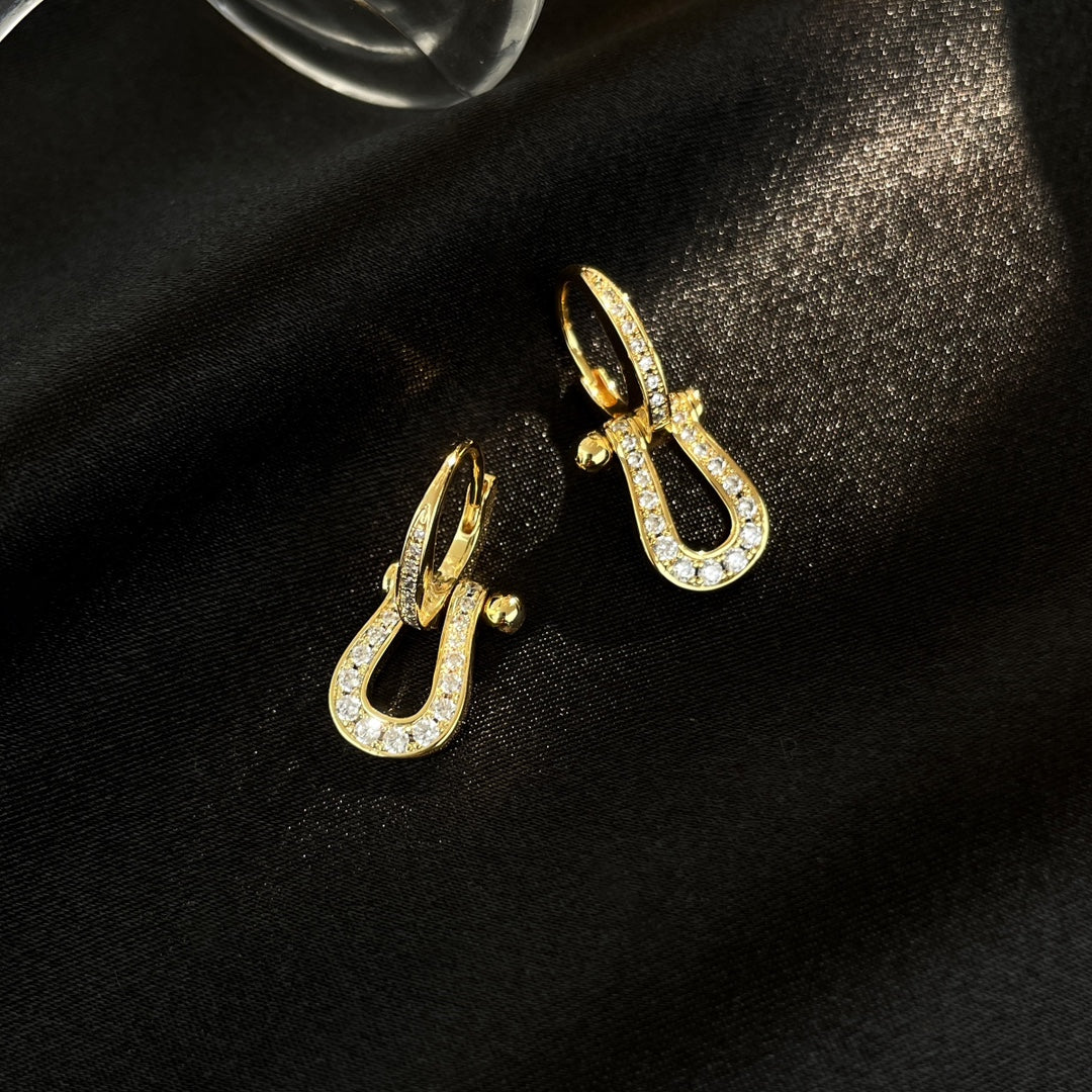 ¡®Loco¡¯FORCE 10 FULL DIAMOND DROP EARRINGS MEDIUM MODEL