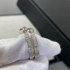 ¡®Loco¡¯LOVE DIAMOND SILVER HOOP EARRINGS