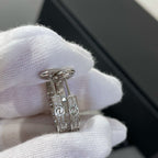 ¡®Loco¡¯LOVE DIAMOND SILVER HOOP EARRINGS