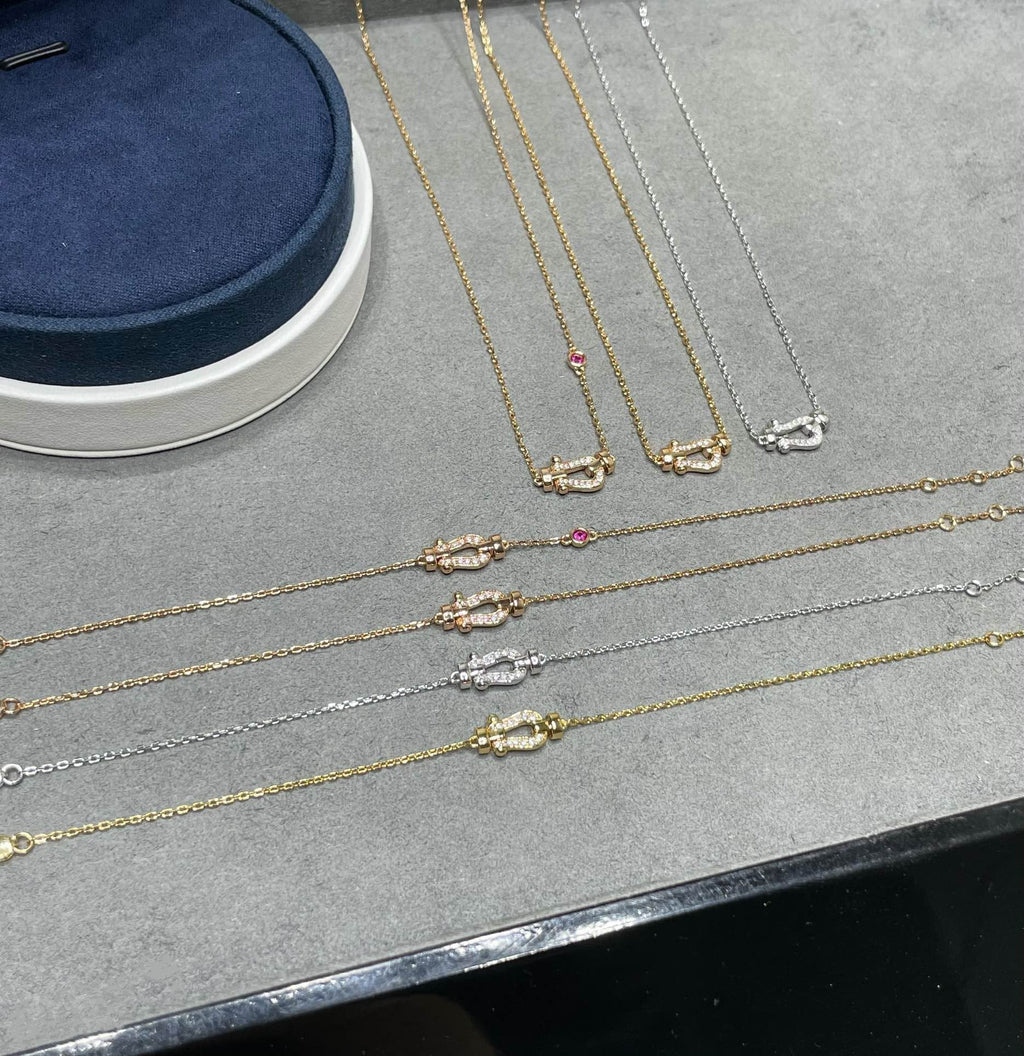 ¡®Loco¡¯FORCE 10 DIAMOND PINK GOLD NECKLACE