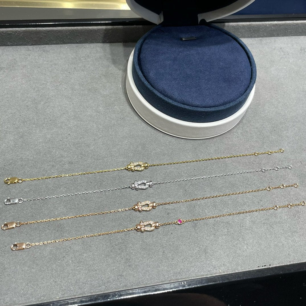 ¡®Loco¡¯FORCE 10 DIAMOND CHAIN LINK PINK GOLD BRACELET