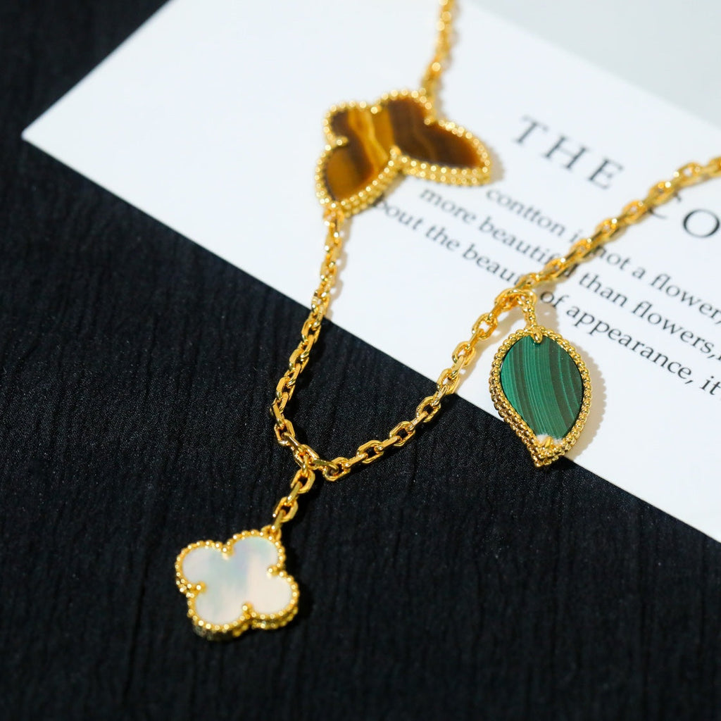 ¡®Loco¡¯LUCKY SPRING 5 MOTIF GOLD BRACELET