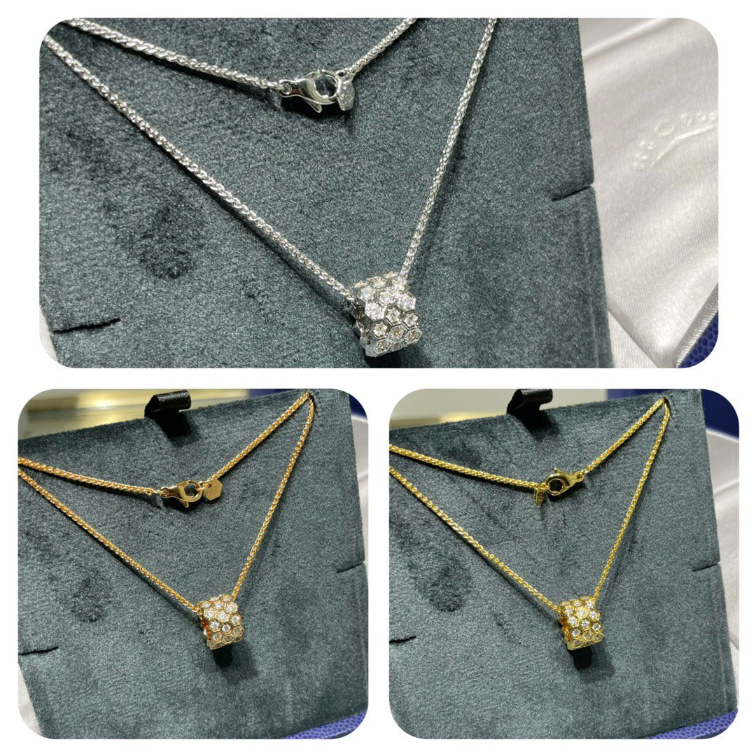 ¡®Loco¡¯BEE LOVE DIAMOND PAVED 3 ROW NECKLACE