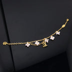 ¡®Loco¡¯LOGO 6 MOTIF STAR AND SUN GOLD BRACELET
