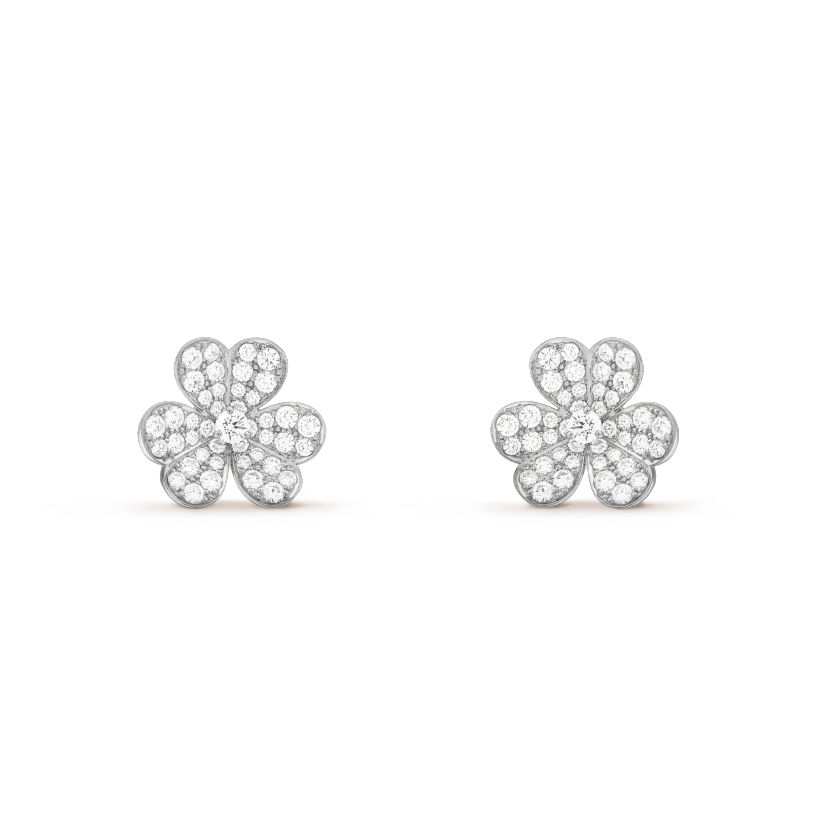 ¡®Loco¡¯CLOVER COMOS DIAMOND EARRINGS SILVER
