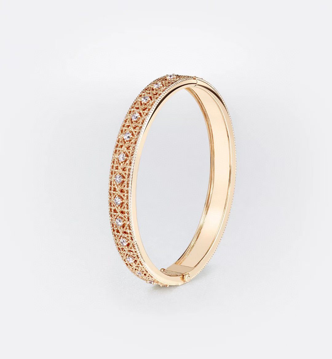 [Loco] 2026 WOVEN-PATTERN BRACELET SET WITH FULL DIAMOND INLAY THREE-COLORS